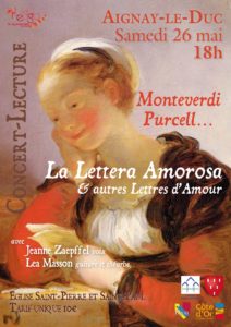 La Lettera Amorosa et autres lettres d'amour @ Eglise d'Aignay-le-Duc