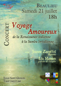 Concert "Voyage amoureux" @ Eglise de Beaulieu