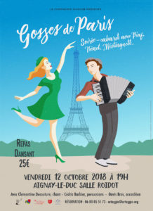 Repas dansant "Gosses de Paris" @ Salle Roidot à Aignay-le-Duc