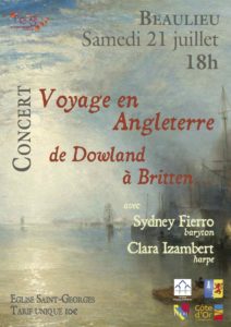 Concert "Voyage en Angleterre" @ Eglise de Beaulieu