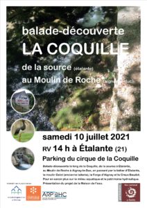 Sortie "La Coquille, de la source au moulin de Roche" @ RV sur le parking du Cirque de la Coquille à Etalante