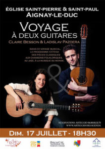 Concert "Voyage à deux guitares" @ Eglise d'Aignay-le-Duc 21510
