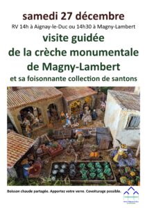 Visite commentée de la crèche monumentale de Magny-Lambert @ Eglise de Magny-Lambert