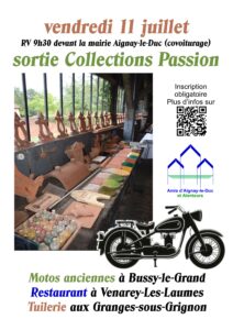 Visite tuilerie des Granges-sous-Grignon et collection de motos