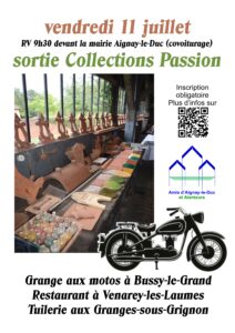 Visite tuilerie des Granges-sous-Grignon et collection de motos